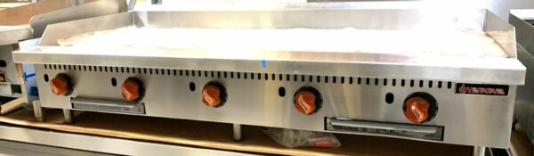 Sierra Range SRTG-60 60" Gas Griddle w/ Thermostatic Controls - 3/4" Steel Plate - Image 2