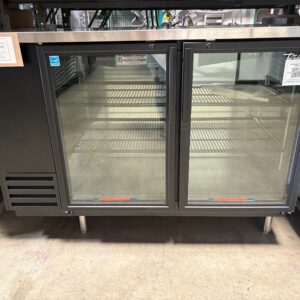 Back Bar Cooler, two-section True TBB-2G-HC-LD